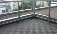 Wet area mats Modena installed on a roof top terrace in Helsinki