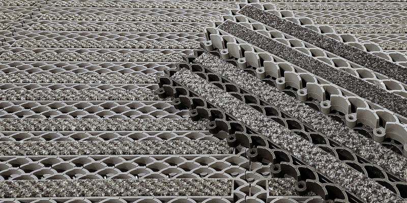 Jaguar Textile entrance grid