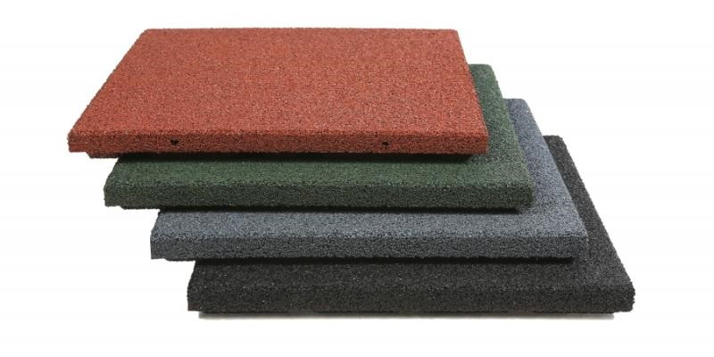 Safety playground rubber tiles are a special mats that absorbs vibrations and bumps.