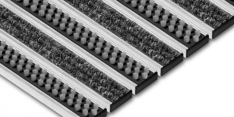 Venture brush-textile entrance grid